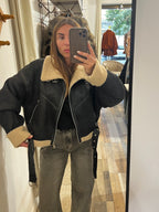 Montone oversize nero Amsterdam