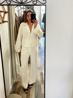 Tailleur 50% lino, 50% cotone panna (Copia)