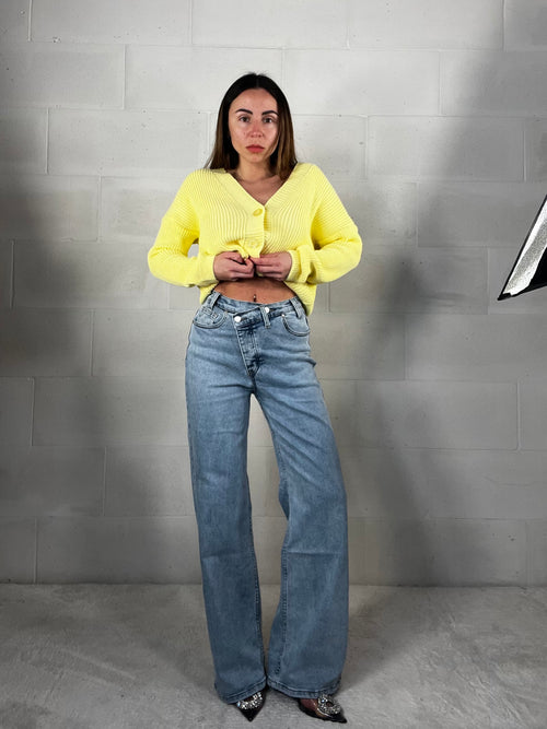 Denim chiusura laterale Ambra