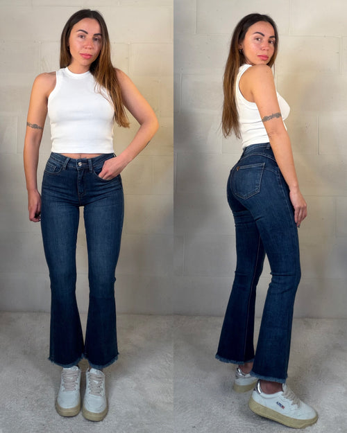Denim 7/8 push up a zampetta -5kg