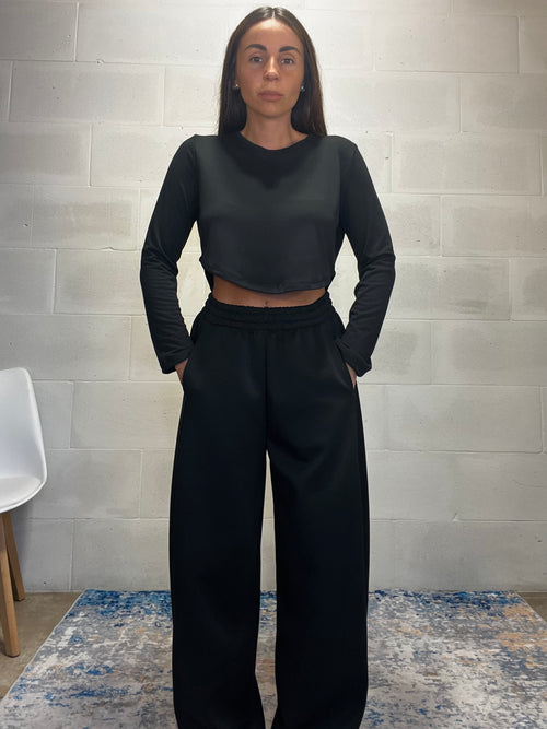 Pantalone della tuta neoprene nero