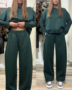 Completo tuta Baggy in neoprene verde bosco