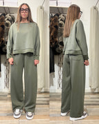 Completo tuta Baggy in neoprene verde militare