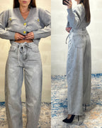 Denim Baggy grigio chiaro