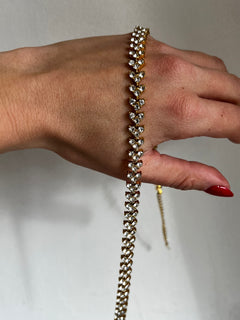 Collana Best Crystal a base dorata