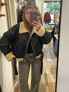 Montone oversize nero Amsterdam