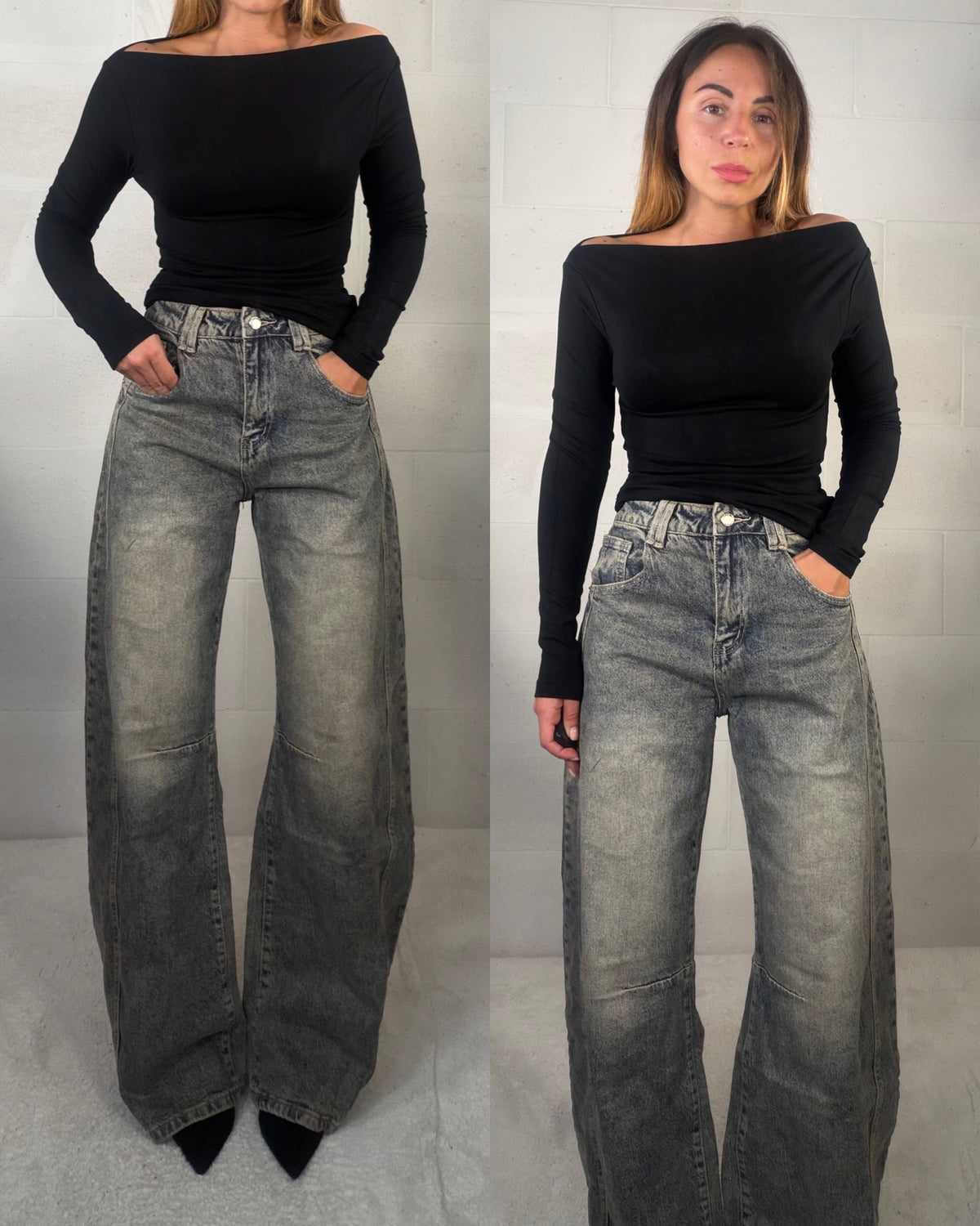 Denim baggy vintage wash