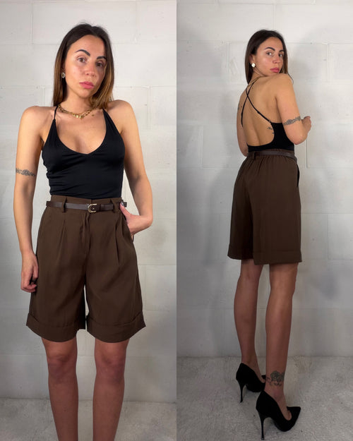 Body incrociato spalline regolabili nero