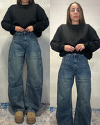 Denim ultra baggy lavaggio medio