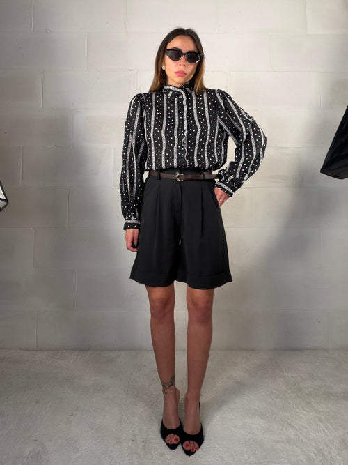 Bermuda con elastico in vita sul retro nero Office