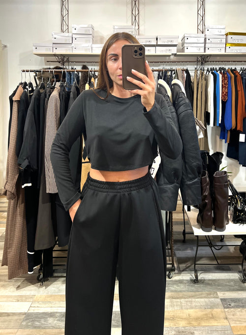 Pantalone della tuta neoprene nero