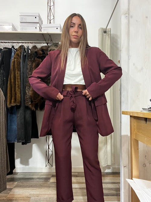 Tailleur Coco bordeaux