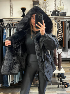 Giaccone Siberia nero