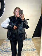 Ecopelliccia fatta a chiodo Corea