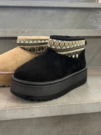 Stivaletto platform ultra mini Cortina nero