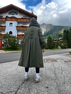 Piumino parka Alaska verde militare