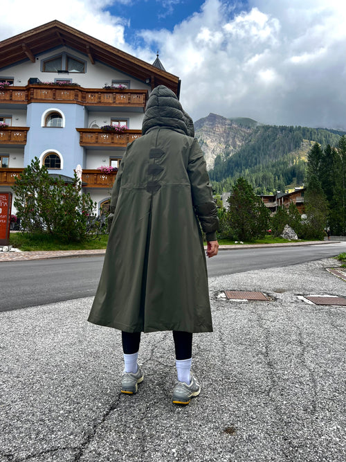 Piumino parka Alaska verde militare