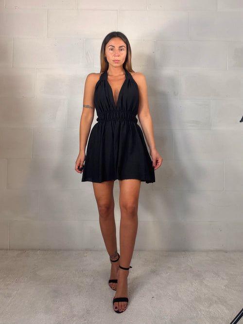 Tutina Gibilterra nera in viscosa