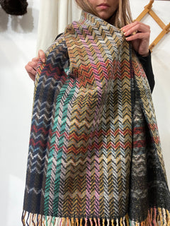 Sciarpa Chevron multicolore