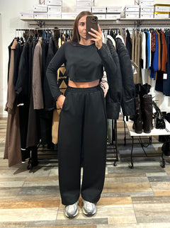 Pantalone della tuta neoprene nero