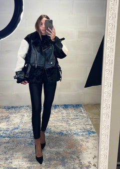 Ecopelliccia fatta a chiodo Corea