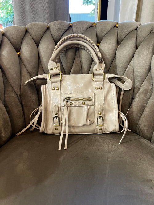 Bale mini bag con tracolla color burro (15x22cm)