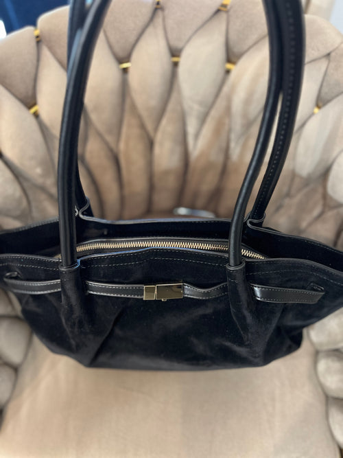 Rodeo bag scamosciata nera