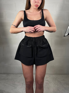 Short con coulisse in vita impermeabile