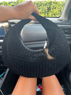 Borsa Bottega scamosciata con tracolla