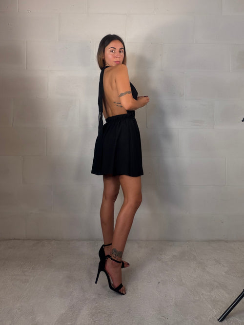 Tutina Gibilterra nera in viscosa