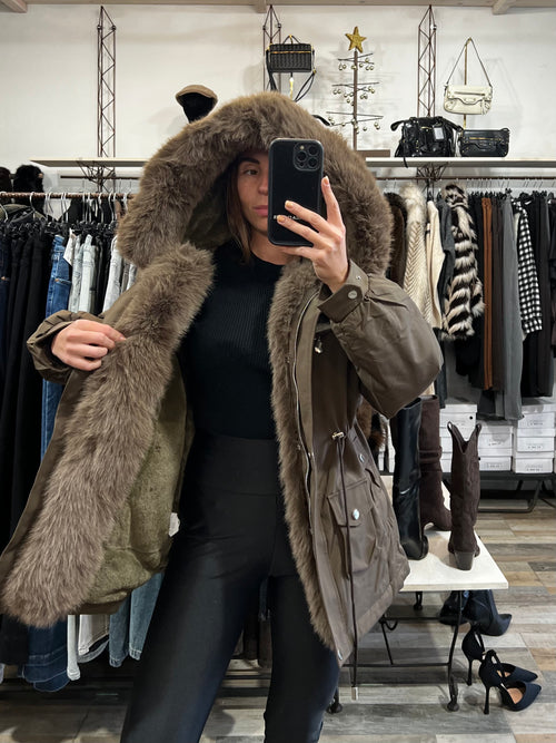 Giaccone Siberia marrone