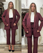 Tailleur Coco bordeaux