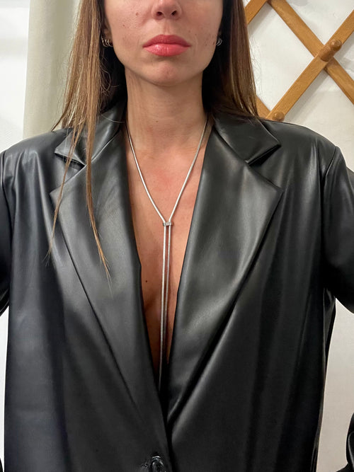 Collana KELLY con cursore scorrevole argentata