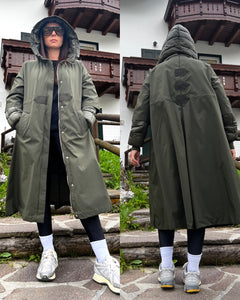 Piumino parka Alaska verde militare