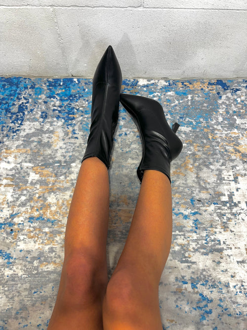 Tronchetto “da jeans” nero