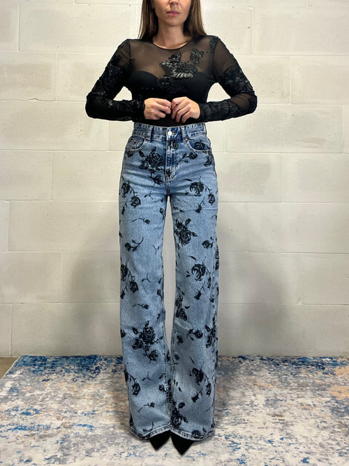 Denim a palazzo Chloe
