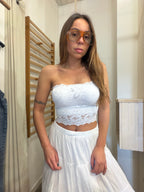 Top pizzo bianco