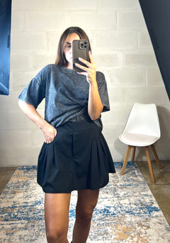 Gonna plissettata con culotte sottoveste