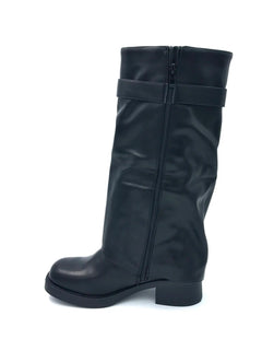 Stivale Biker Mammut con risvolto nero