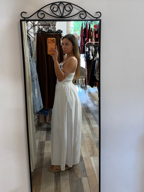 Maxi abito Capri in 100% cotone