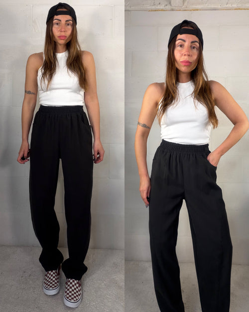 Pantalone 60% viscosa leggero nero