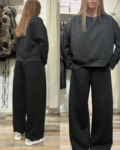 Completo tuta Baggy in neoprene nero