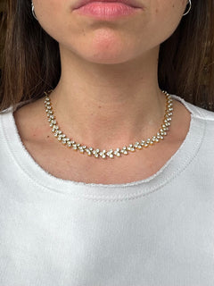 Collana Best Crystal a base dorata