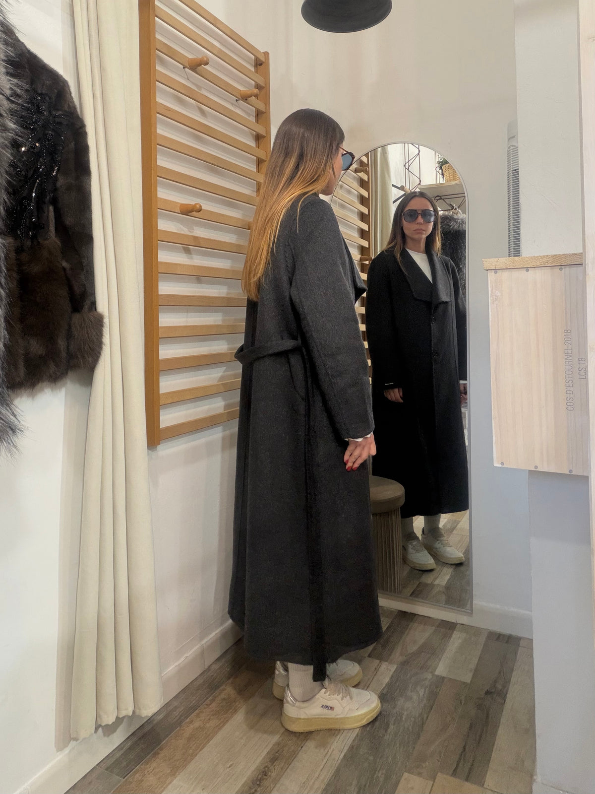 Cappotto in 70% lana Hand made nero