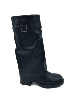 Stivale Biker Mammut con risvolto nero