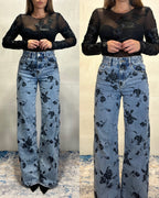 Denim a palazzo Chloe