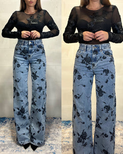 Denim a palazzo Chloe