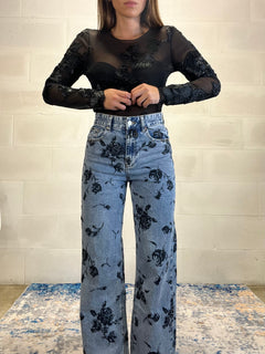 Denim a palazzo Chloe