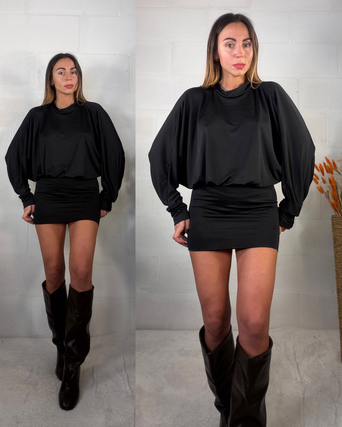 Dress apertura sul retro nero Megan