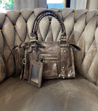 Bale mini bag con tracolla fango (15x22cm)